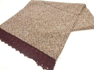 レース抽象模様織出しショール